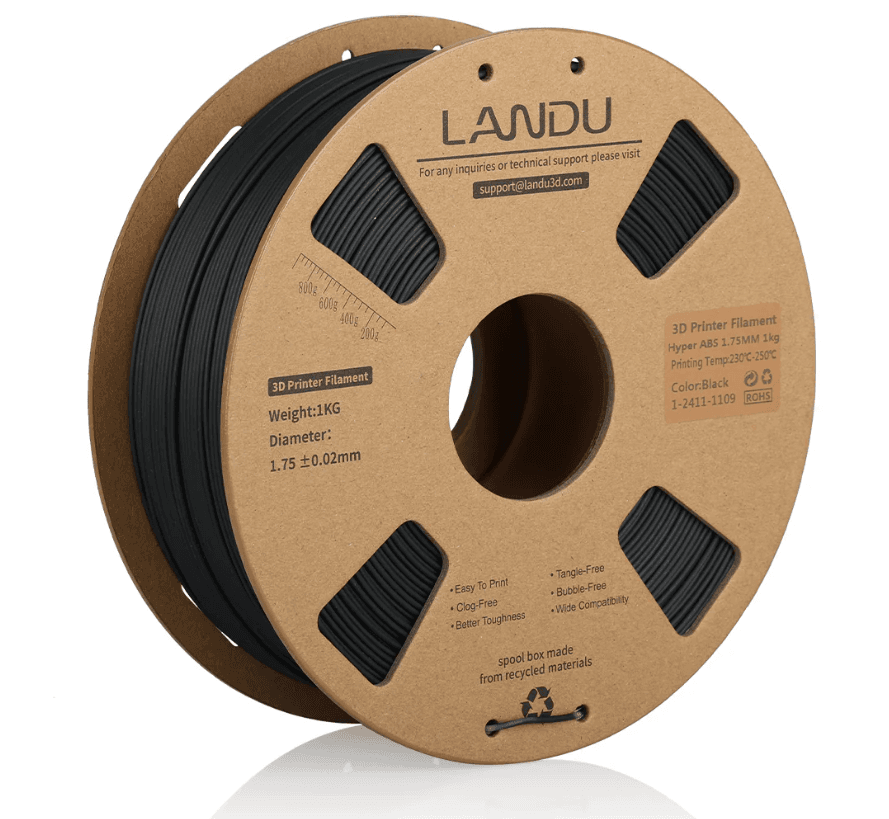 Landau ASA 1.75mm 1kg — Grey/Black in Grey/Black