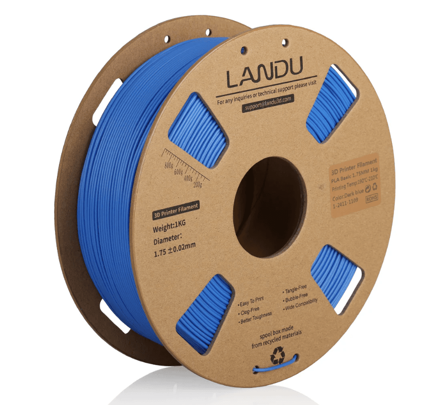 Landau Hyper PETG 1.75mm 1kg — Blue in Blue