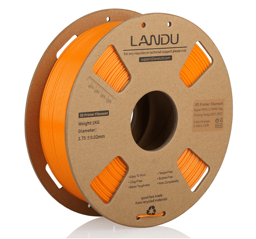 Landau PLA Basic 1.75mm 1kg — Orange in Orange