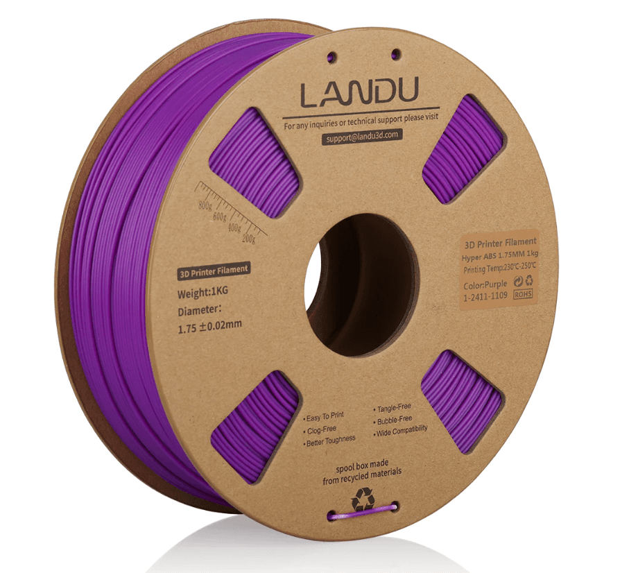 Landau Hyper PLA 1.75mm 1kg — Purple in Purple