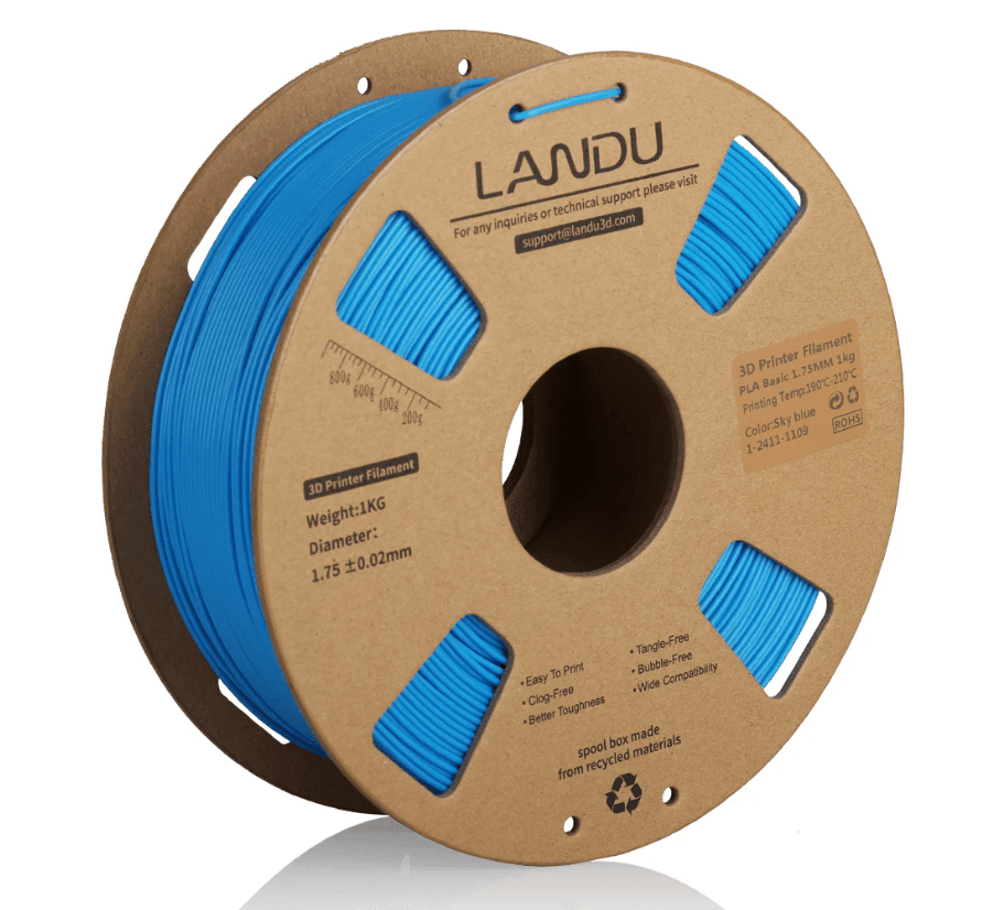 Landau PLA Basic 1.75mm 1kg — Sky Blue in Sky Blue