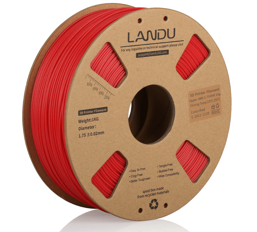 Landau PETG Pro 1.75mm 1kg — Red in Red